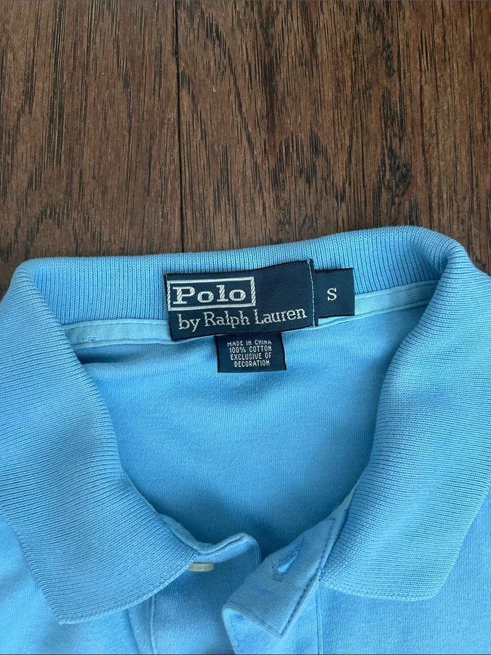 Ralph Lauren men’s classic size S Polo Shirt - Light Blue